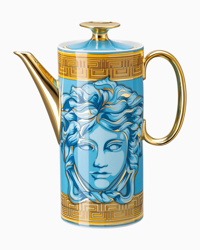 Medusa Amplified Blue Coin Coffee Pot